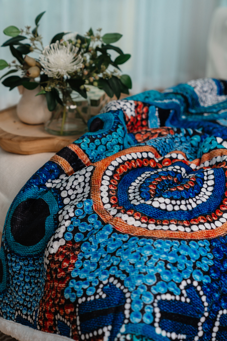 Calm Place Sherpa Throw Blanket (150cm x 200cm)