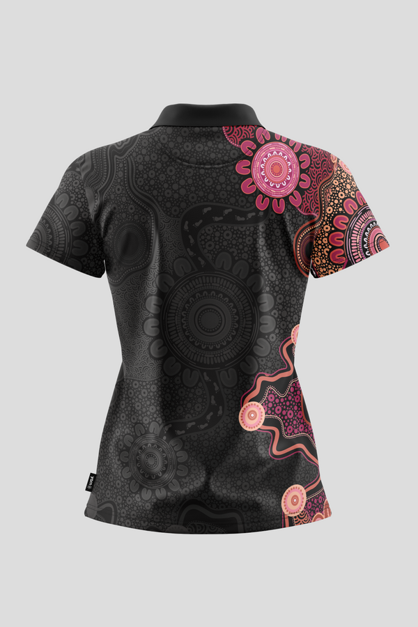 (Bulk) Celebration Through Generations Essence NAIDOC 2026 Women's Fitted Polo Shirt