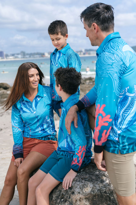 Stingray Journey UPF50+ Unisex Long Sleeve Polo Shirt