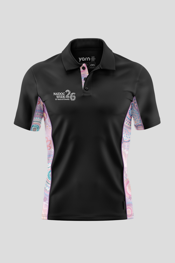 (Bulk) Paths That Brought Us Here NAIDOC 2026 Bamboo (Simpson) Unisex Polo Shirt