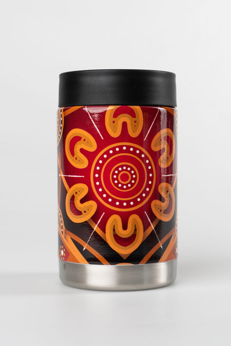 Maroon Warrior Insulated Stainless Steel Can Cooler