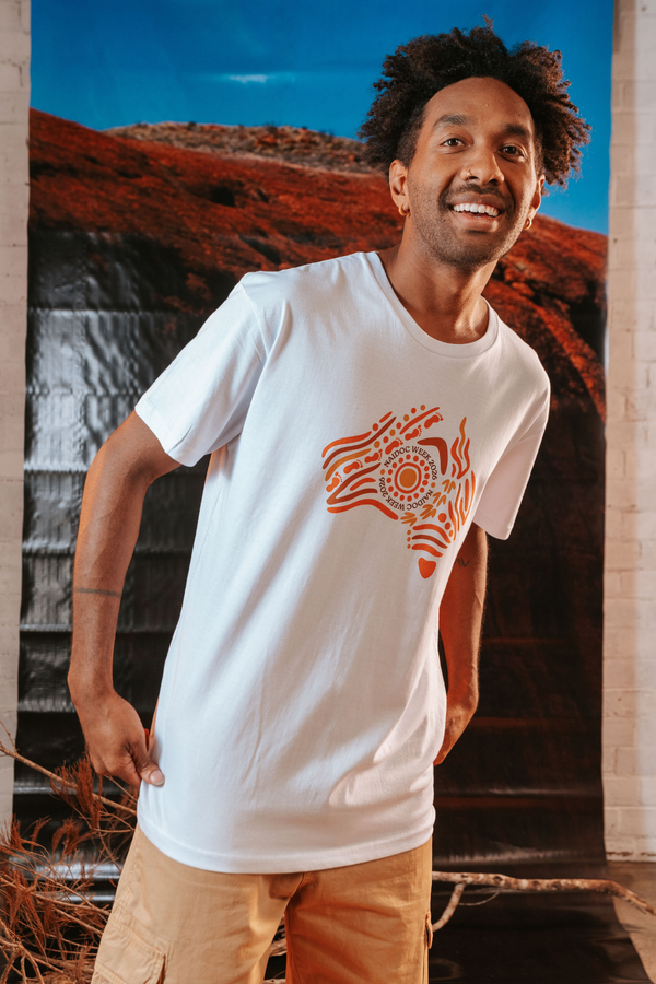 Australia NAIDOC Week 2026 White Cotton Crew Neck Unisex T-Shirt