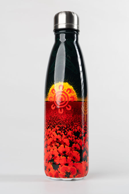 Honouring Our Fallen Warriors Vacuum Insulated Double Walled Stainless Steel Personalised Water Bottle
