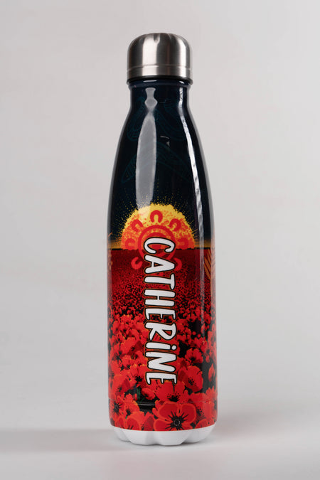 Honouring Our Fallen Warriors Vacuum Insulated Double Walled Stainless Steel Personalised Water Bottle
