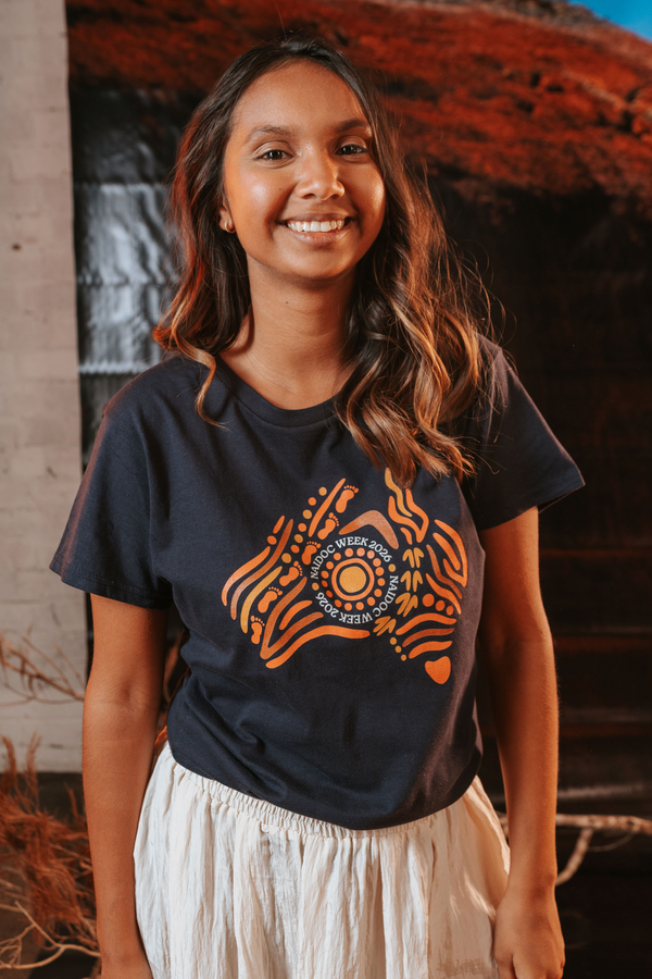 (Bulk) Australia NAIDOC Week 2026 Navy Cotton Everyday Women's T-Shirt