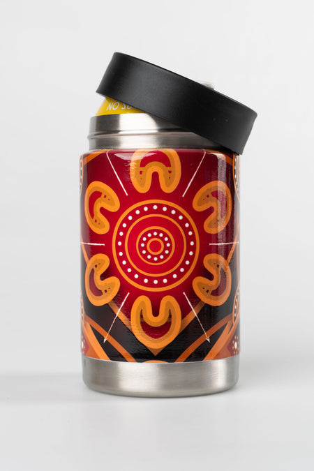 Maroon Warrior Insulated Stainless Steel Can Cooler