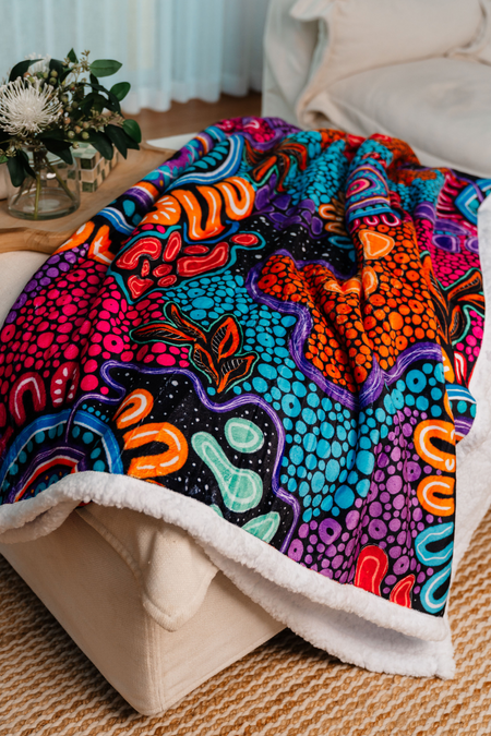 Celebration Sherpa Throw Blanket (150cm x 200cm)