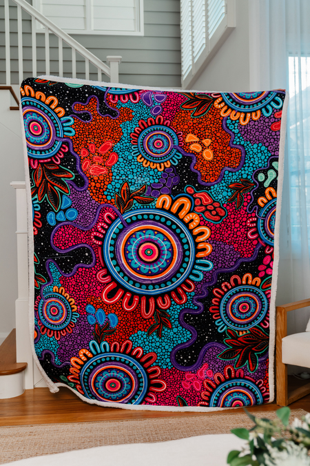 Celebration Sherpa Throw Blanket (150cm x 200cm)