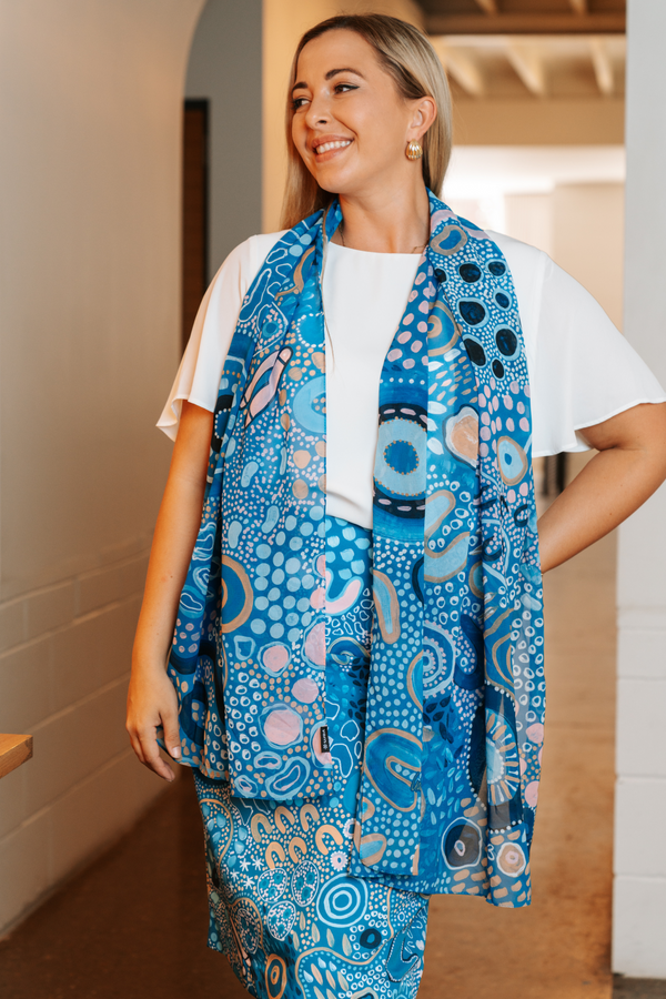 Moorditj Koorliny (Strong Journey) NAIDOC 2026 Rectangle Chiffon Scarf