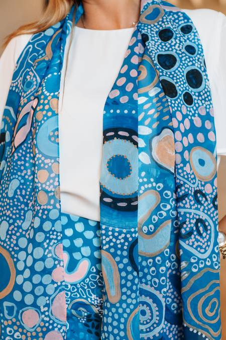 Moorditj Koorliny (Strong Journey) NAIDOC 2026 Rectangle Chiffon Scarf