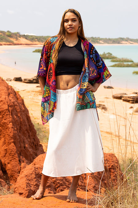 Woka Land-Ground Rectangle Chiffon Scarf