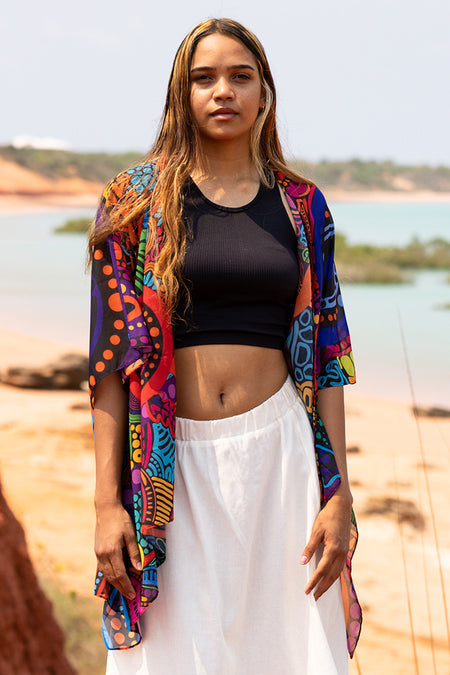 Woka Land-Ground Rectangle Chiffon Scarf