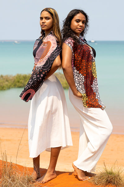 Rise Together Chiffon Shawl