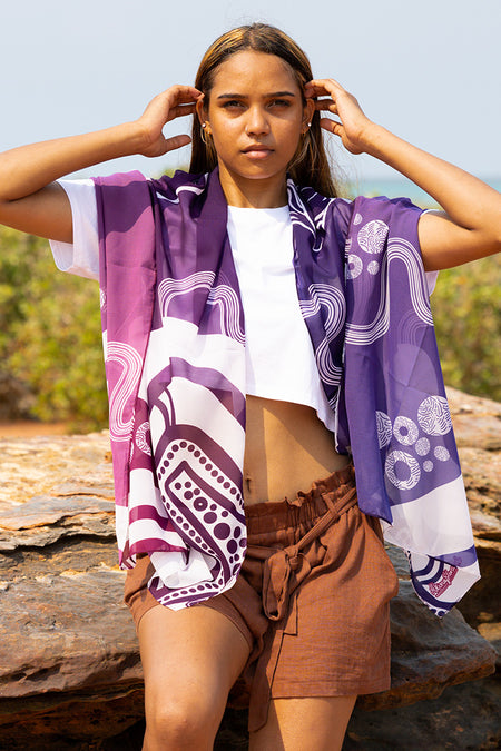 Healing Spirits Rectangle Chiffon Scarf