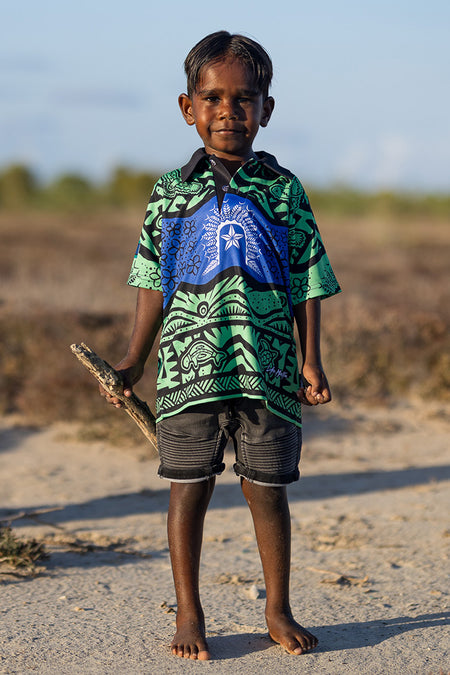 Winds Of Hope, Sea Of Glory Kids Polo Shirt