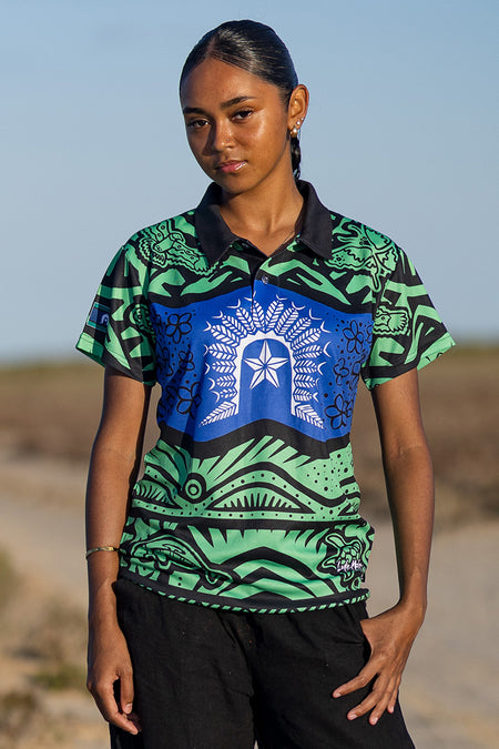 Winds Of Hope, Sea Of Glory Women's Fitted Polo Shirt