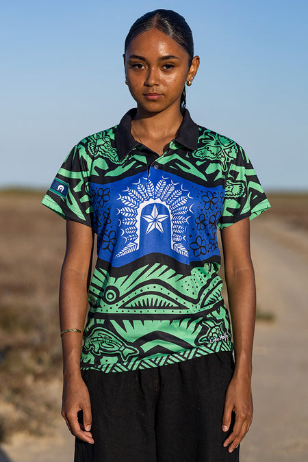 Winds Of Hope, Sea Of Glory Women's Fitted Polo Shirt