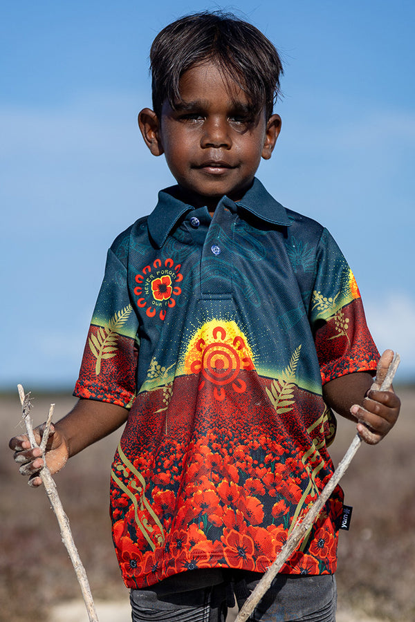 Honouring Our Fallen Warriors Kids Polo Shirt