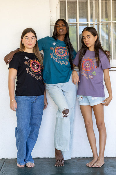Igniting Our Journey NAIDOC 2024 Mauve Cotton Crew Neck Women’s T-Shirt