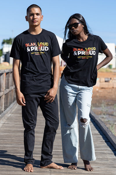 Blak, Loud & Proud NAIDOC 2024 Black Cotton Crew Neck Women’s T-Shirt