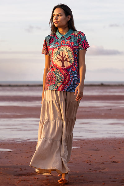 Wurung (Branches) NAIDOC 2025 Women's Fitted Polo Shirt