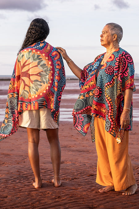 Wurung (Branches) Rectangle Chiffon Scarf