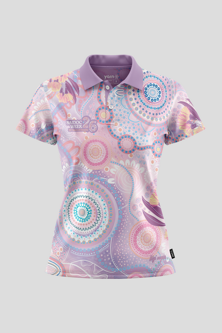Paths That Brought Us Here NAIDOC 2026 Women's Fitted Polo Shirt