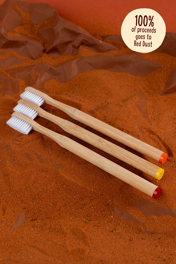 Red Dust Compostable Bamboo Toothbrush