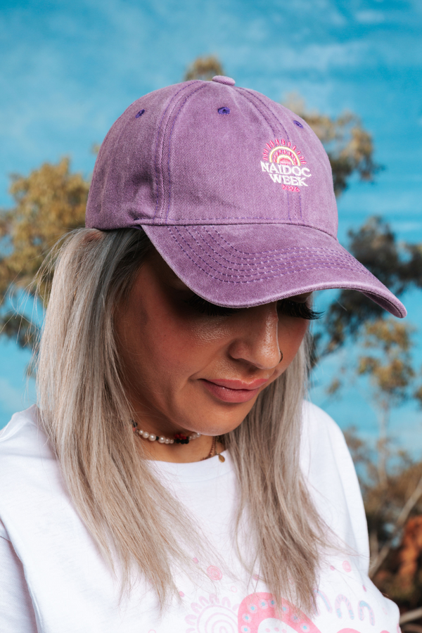 NAIDOC 2026 Icon Purple Vintage Washed Cap