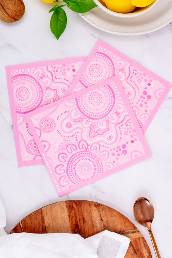 Sacred Women's Way Sponge Dish Cloth (3 Pack)