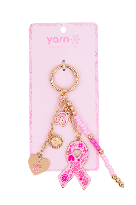 Sacred Women's Way Ribbon Beaded Keyring