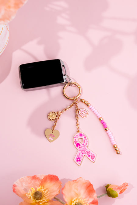 Sacred Women's Way Ribbon Beaded Keyring