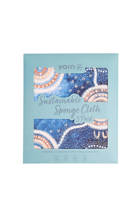 Yilawura (Night) Sponge Dish Cloth (3 Pack)