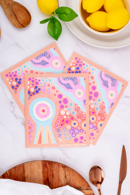 Wang (Listen) Sponge Dish Cloth (3 Pack)