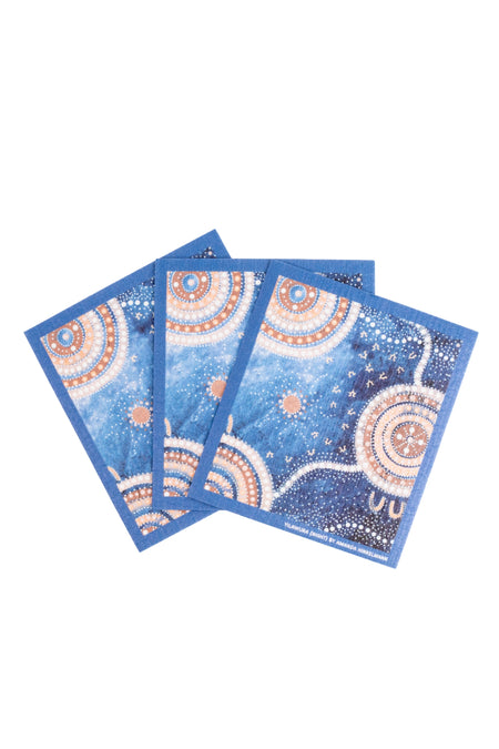 Yilawura (Night) Sponge Dish Cloth (3 Pack)