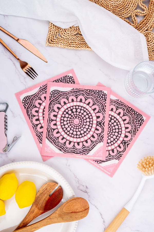 Boobie Sista Sponge Dish Cloth (3 Pack)