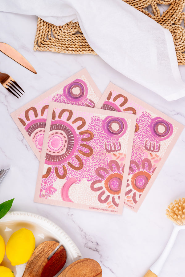 Djeran Sponge Dish Cloth (3 Pack)