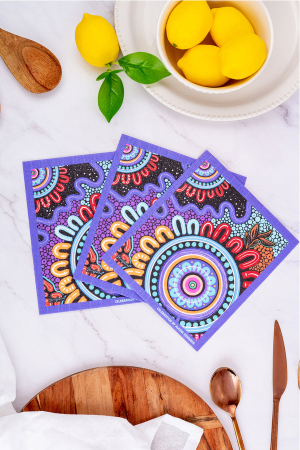 Celebration Sponge Dish Cloth (3 Pack)