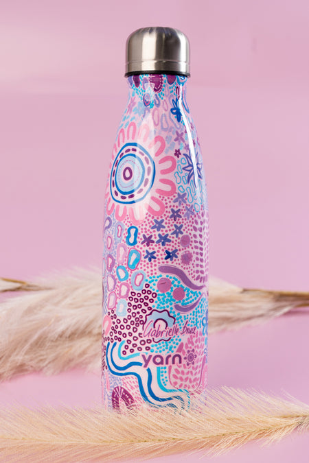 Mother Nature Vacuum Insulated Double Walled Stainless Steel Water Bottle