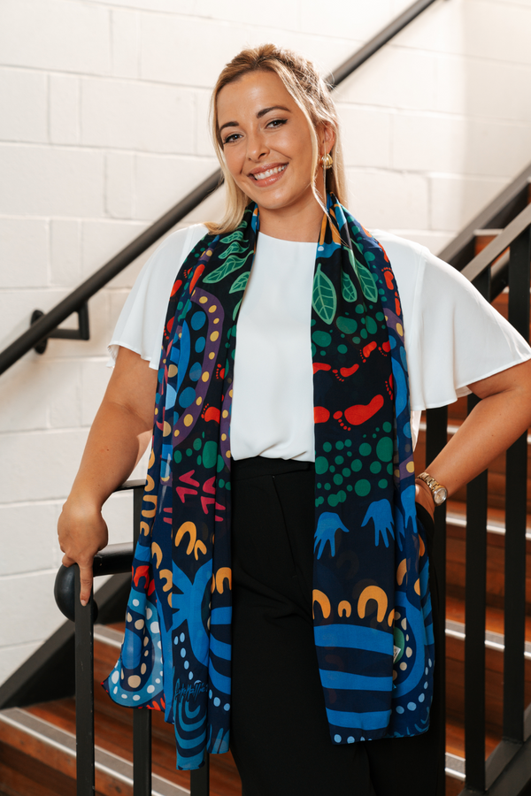 An Abundance Of Culture NAIDOC 2026 Rectangle Chiffon Scarf