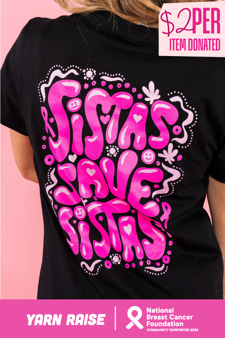 Sistas Save Sistas Black Cotton Crew Neck Women's T-Shirt