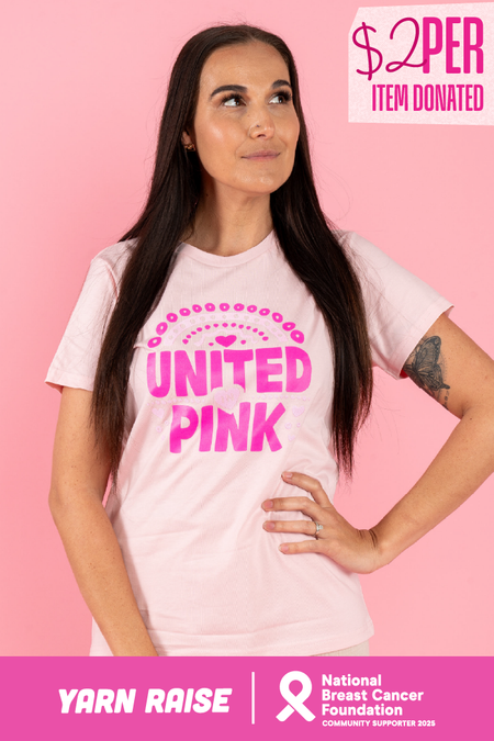 United In Pink Pink Cotton Crew Neck Women's T-Shirt