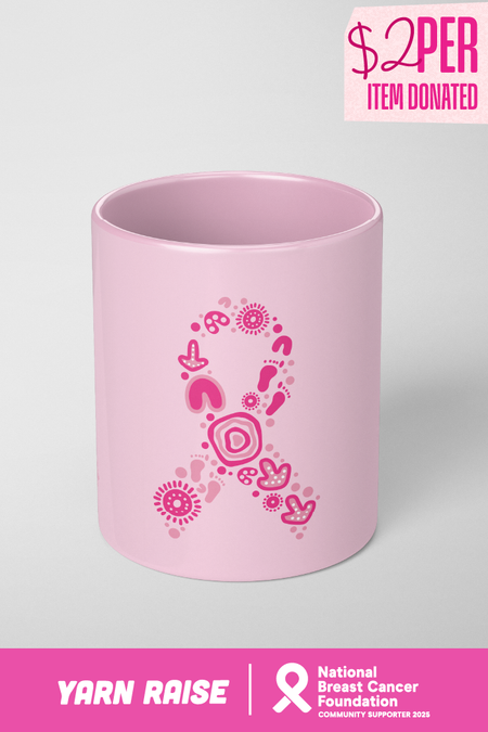 Sacred Women's Way Ribbon (Pink) Ceramic Coffee Mug