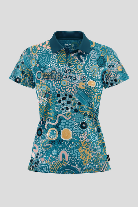 Moorditj Koorliny (Strong Journey) NAIDOC 2026 Women's Fitted Polo Shirt