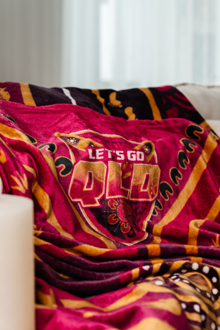 Maroon Warrior Flannel Throw Blanket (150cm x 200cm)