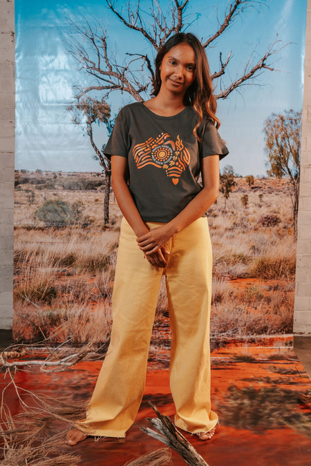 Australia NAIDOC Week 2026 Charcoal Cotton Everyday Women's T-Shirt