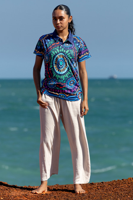 An Abundance Of Culture Women's Fitted Polo Shirt