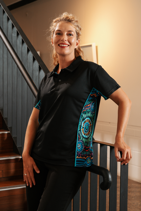 An Abundance Of Culture Bamboo (Simpson) Women's Fitted Polo Shirt