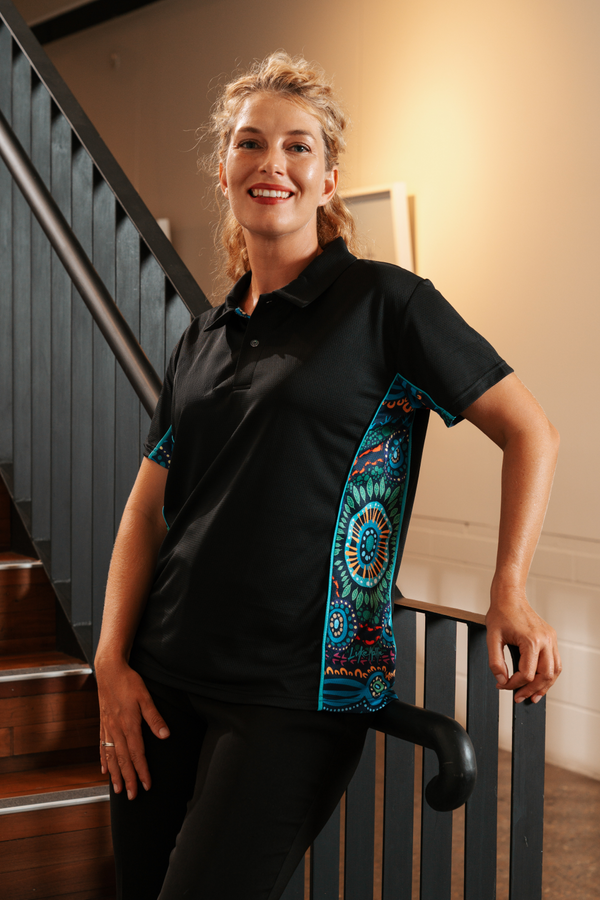 An Abundance Of Culture Bamboo (Simpson) Women's Fitted Polo Shirt