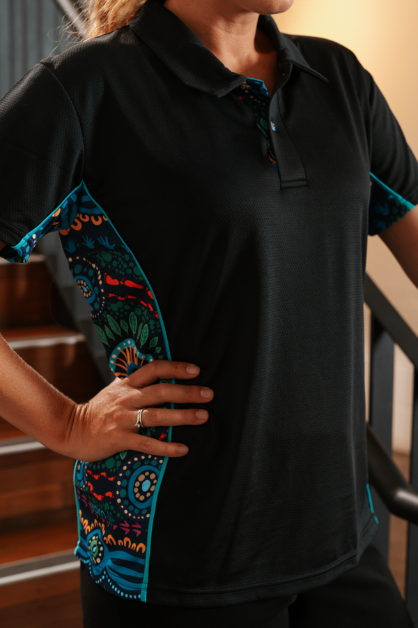 An Abundance Of Culture Bamboo (Simpson) Women's Fitted Polo Shirt